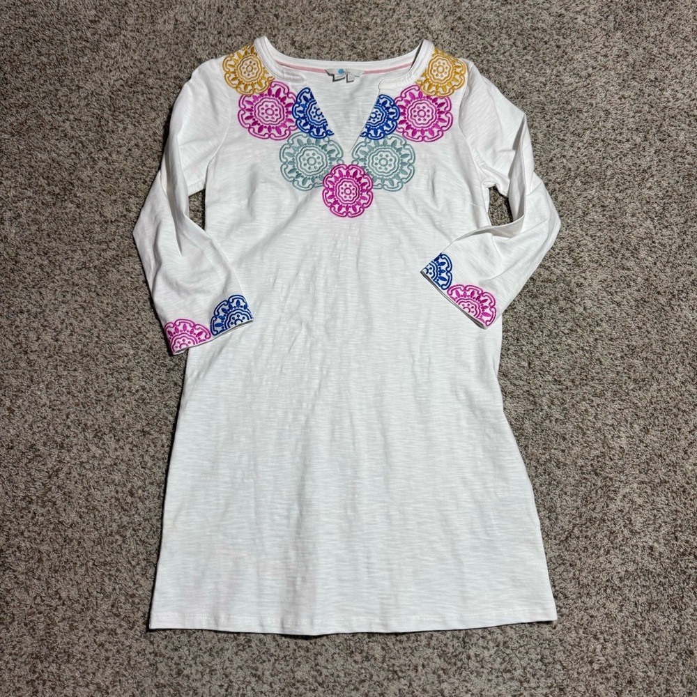Boden Eda Embroidered Jersey Tunic- 4
